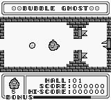Bubble Ghost (Japan) In game screenshot